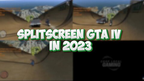 3 PLAYERS JUMPING ON A RAMP - Splitscreen GTA IV in 2023