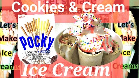 Cookies & Cream Covered Biscuit Sticks Ice Cream