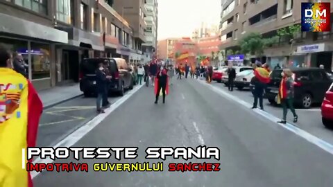 Proteste în Spania împotriva guvernului lui Pedro Sanchez(16 mai 2020).