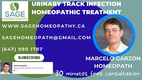 Urinary track infection - Can be treated with homeopathic remedies