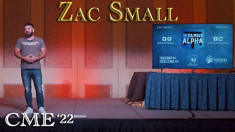 A Family Man's Frame (Zac Small Full CME Speech)