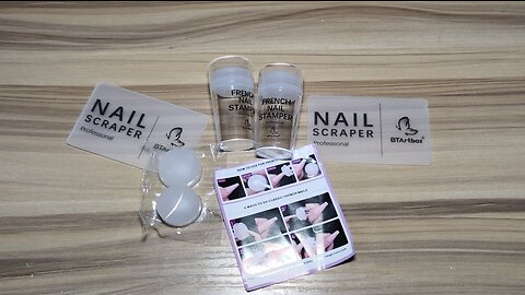 Nail Art Stamper Kit with French Tip Nail Stamp