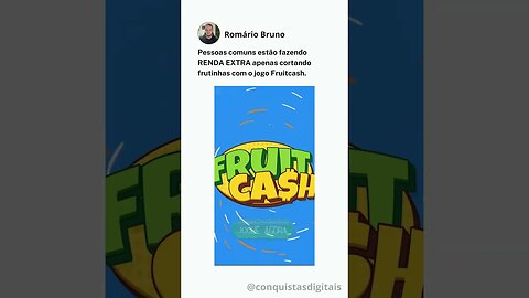 Corte as Frutas e Ganhe Dinheiro com Fruitcash: Jogo da Fruta que Ganha Dinheiro #ganhardinheiro