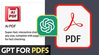 ChatGPT Ai PDF Plugin Integration & Interactive Chats with PDFs of Any Size | Tutorial