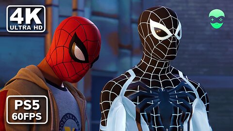 Spider-Man remastered PS5 Silver Lining DLC - Spiderman Teaching Miles To Use Webs Cutscene