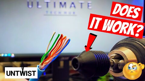 How to make network cables faster: Untwist tool