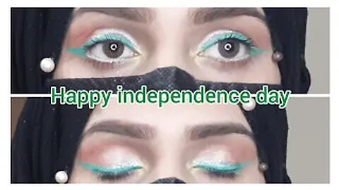 happy independence day | independence day eye makeup look | easy and quick | by fiza farrukh