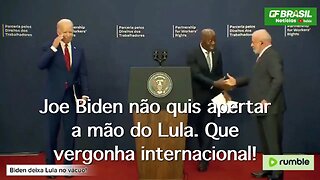 Presidente Joe Biden deixou o “Sheik” Lula no vácuo. Que vergonha internacional!