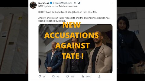 Update - New Criminal Charges against the Tate Brothers !