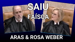 SAIU FAÍSCA ENTRE AUGUSTO ARAS E ROSA WEBER NA POSSE NO STF