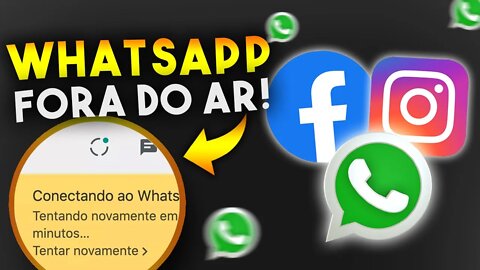 WhatsApp FORA DO AR! NÃO RECEBE e NÃO ENVIA Mensagens!