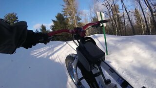 Fat Snow Rippin on the Groomed Esky Trails ( FRAMED MINNESOTA 2.2 )