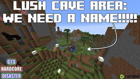 WE NEED A NAME FOR THIS AREA! - Exposed Custom Lush Cave Area - G1's Hardcore Disaster
