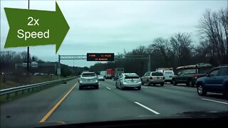 Driving: (Shrewsbury, PA to Beltsville,MD - Washington DC Capitol Beltway) 2x Speed