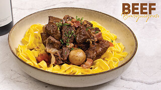 Grandma's traditional French beef bourguignon recipe!