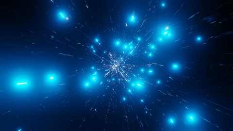 FREE background video vj loop | blue space particles galaxy wormhole motion background