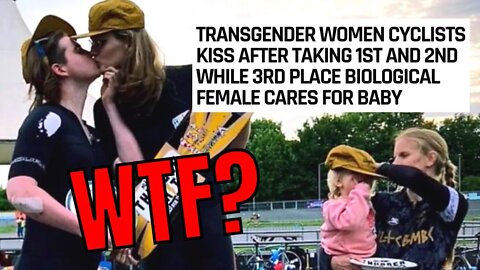 Transgender Cyclists Finish 1st And 2nd, Kiss On Podium In Front Of Real Woman They Beat