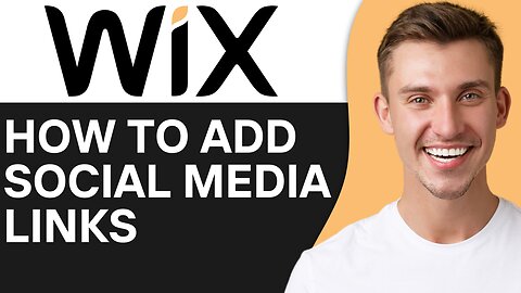 HOW TO ADD SOCIAL MEDIA LINKS TO WIX WEBSITE