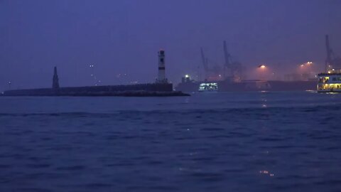 Ship in Sea of Istanbul, Turkey Free HD Videos No Copyright