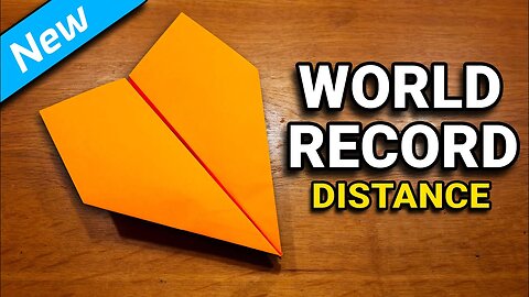 How To Make The NEW WORLD RECORD PAPER AIRPLANE for Distance 2023