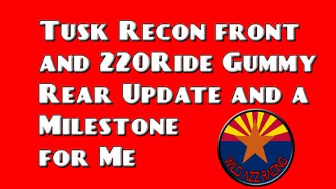 Tusk Recon front and 220Ride gummy rear update & a milestone for me - KDX220
