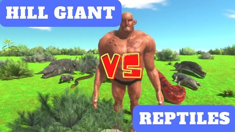 Hill Giant vs Reptiles Units - Animal Revolt Battle Simulator