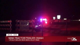 Semi tractor-trailer crashes into residence near Oshkosh