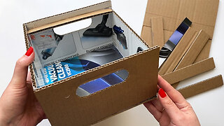 DIY Amazing box made of cardboard and cold porcelain