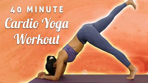 40 Minute Cardio HIIT & Yoga Workout for Weight Loss, Fat Burning, Intermediate Fitness Class, 1 Hr