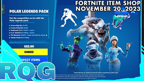 POLAR LEGENDS ARE BACK! FORTNITE ITEM SHOP (November 20, 2023)