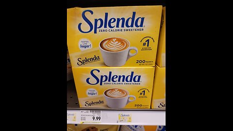 SUCRALOSE is SPLENDA & You're drinking it!