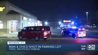 Community reacts after man, child shot near Phoenix restaurant