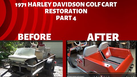 1971 Harley Davidson golf cart restoration part 4