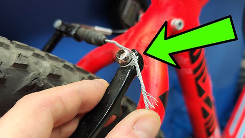 Bike Rear V-Brake Adjustment. Bicycle brake cable replacement. ASMR