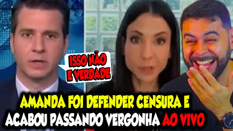 AMANDA FOI DEFENDER CENSURA E ACABOU PASSANDO VERGONHA AO VIVO