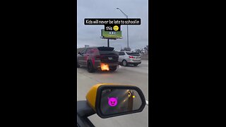 Trackhawk fly by on highway