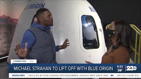 Michael Strahan to lift off with Blue Origin