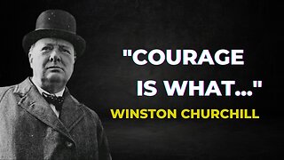 Winston churchill - inspirational talk about life and ourselves