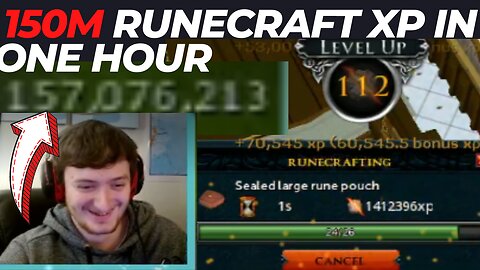 150M XP An Hour in RuneCrafting Is Possible on RuneScape