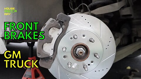 Replace front brake pads & rotors on GM truck 2014-2020