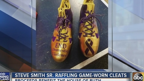 Steve Smith Sr. raffling cleats for the House of Ruth