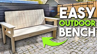 How to Build an Outdoor Bench Using Common Lumber!