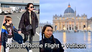 Paris to Rome Flight, Vatican, Jollibee