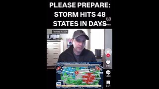 Please prepare for next week, a massive storm ⛈️ is coming to 48 states