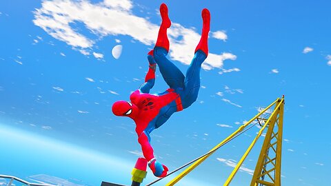 Spiderman Parkour Fails GTA 5 (Funny Moments)