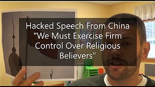 Hacked Speech From China: "We Must Exercise Firm Control Over Religious Believers"