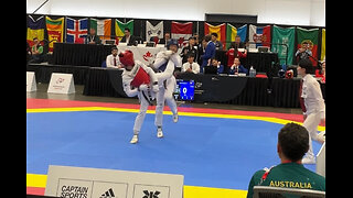 2024 Canada Open Taekwondo- Maya Mata vs Australia (F-49) Match #336