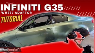 Infiniti G35 Wheel Spacer / Adaptor Tutorial | Better wheel fitment | AnthonyJ350