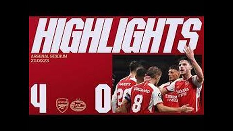 HIGHLIGHTS | Arsenal vs PSV Eindhoven | Champions League | Saka, Trossard, Gabriel Jesus, Odegaard