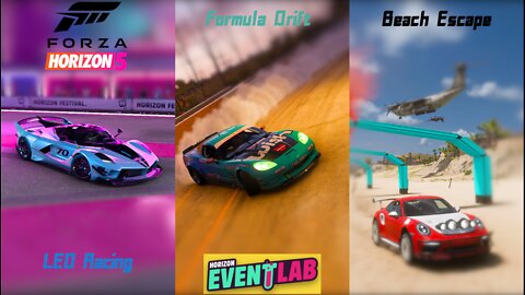 Formula Drift, LED Circuit Racing, Beach Escape | Forza Horizon 5